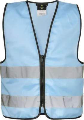 Produktbild von Korntex KWRX | Kinder Safety Vest for Kids with Zipper EN1150 - Farbe: Sky Blue - Größe: XS (3-6 Jahre)