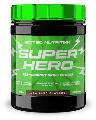 Produktbild von Scitec Nutrition SuperHero 285 g cola lime
