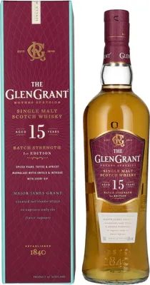 Produktbild von Glen Grant 15 Years Old BATCH STRENGTH Single Malt Whisky 50% Vol. 0,7l in Geschenkbox