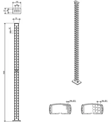 Zdjęcie produktu dla Dataflex 34.460, Zarządzanie kablami, Biały, Polipropylen (PP), 7,7 cm, 110 mm, 1 szt.