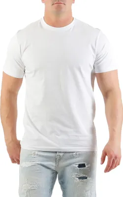 Produktbild von Mivaro Herren T-Shirt Basic mit Rundhals – 100% Baumwoll Shirt für Alltag, Freizeit und Sport, atmungsaktiv, Regular Fit, weiß, bis 5XL