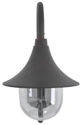 Imagen del producto de vidaXL Lámpara de pared para jardín, casquillo E27, 42 cm, aluminio, color bronce