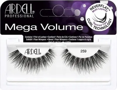 Zdjęcie produktu dla Ardell | Sztuczne rzęsy - Mega Volume 259 - Czarne - 13 mm - objętościowe i wielowarstwowe