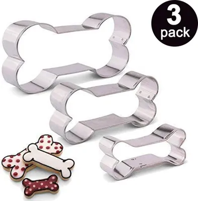Produktbild von Hundeknochen-Ausstechformen-Set, Edelstahl, 3-teilig