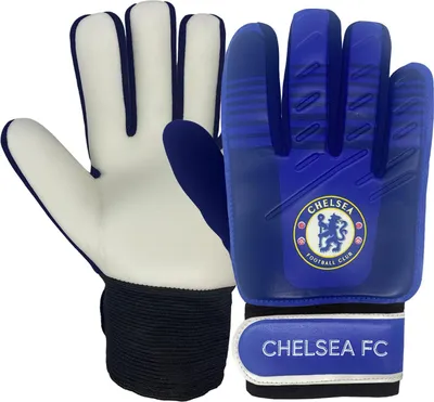 Produktbild von Chelsea FC - Torhüter-Handschuhe für Kinder GF1067 (5-10 Jahren) (Blau)
