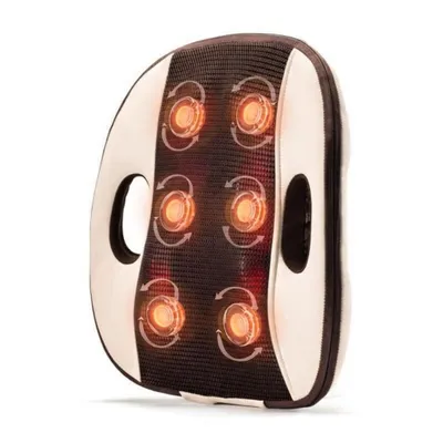Produktbild von ZENET ZET-728 Rückenmassagegerät 30 W | 12 Massagerollen, Wärme, 15 Min. Timer | Massagekissen für Rücken & Lenden