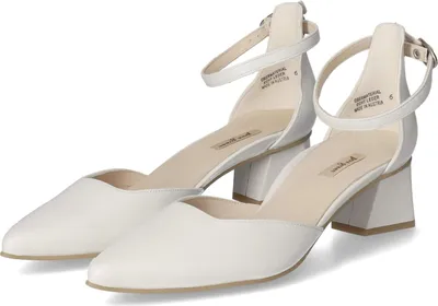 Produktbild von Paul Green Damen Riemchenpumps/ Brautschuhe Weiß Glattleder Größe: 41,5