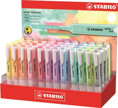 Produktbild von STABILO swing cool Pastel 48er Display 14 Farben