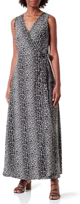Produktbild von LYNNEA Damen Maxikleid mit Leoprint 19222827-LY02, BEIGE Leo, XS
