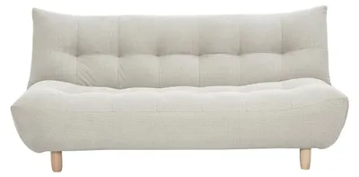 Produktbild von Miliboo - Design-Schlafsofa skandinavisch Beige und Eiche YUMI