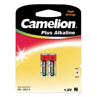 A blister pack of two Camelion N-size alkaline batteries.