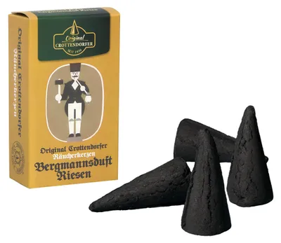 Räucherkerzen XL, Bergmannsduft, 4 Stück, 50 mm, aus Deutschland