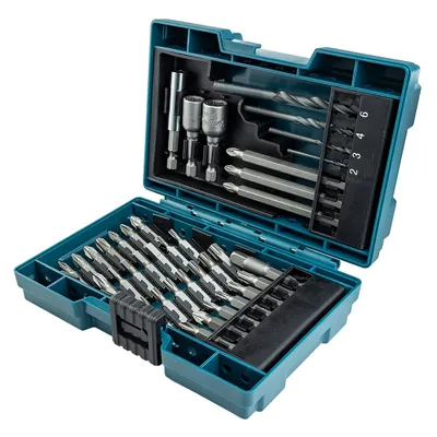 Zdjęcie produktu dla Makita B-54106, 38 szt., Płaski, Phillips, Torx, 1/4", PH 2, PH 3, PZ 1, PZ 2, PZ 3, T10, T15, T20, T25, T27, T30, T40