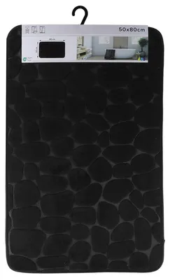 Immagine prodotto di Tappeto da bagno Tendance nero 50 cm x 80 cm x 0,8 cm Decorazione per il bagno
