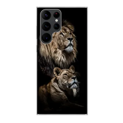 Produktbild von MuchoWow® Handyhülle Schutzhülle Hülle für Samsung Galaxy S22 Ultra Löwe - Löwin - Porträt Silikon Softcase Handy Hülle - Abbildung