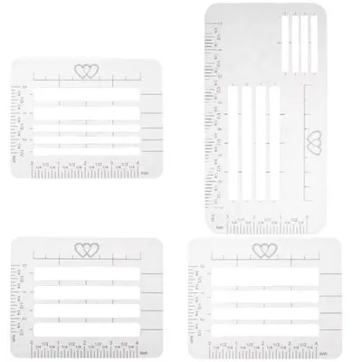 Produktbild von 4-teilige Briefadresserungs-Schablonenset - Praktische Schreibtipps für Scrapbooking und Gestaltung - AJEW-CP0009-96-EU15
