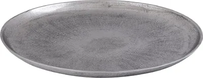Produktbild von PTMD Tablett Afta Aluminium - Silber - Ø60 x 4 cm