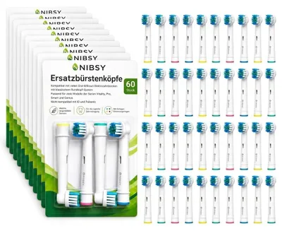 Obrázek produktu pro Nasazovací kartáčky, náhradní kartáčky pro elektrické zubní kartáčky Braun Oral-B (4 ks)