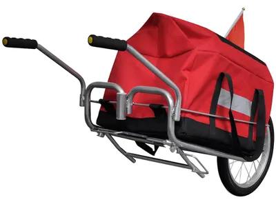 Zdjęcie produktu dla vidaXL Przyczepka rowerowa unicycle z torbą