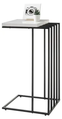 Produktbild von Beistelltisch Juba | 40x35 | weiß matt / schwarz