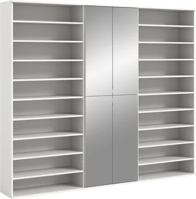 Produktbild von ProjektX Garderobenmöbel Set P9 Weiß hochglanz, weiß.