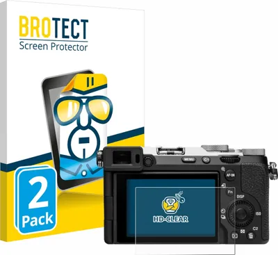 Produktbild von 2x Für Sony Alpha 7C II (ILCE-7CM2) Schutzfolie BROTECT Displayschutz Display Schutz Folie Klar Transparent