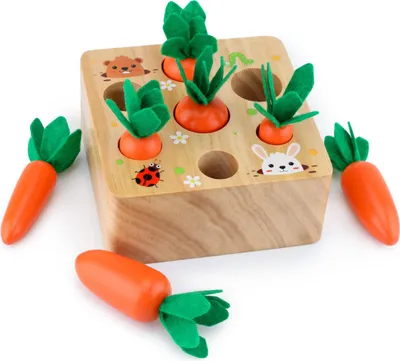 Produktbild von STILVORA Lernspielzeuge, Montessori Lernspielzeug, „Rübenziehen“ Motorikspiel für Kinder, Frühförderung & Logikspiel, Pädagogisches Spielzeug