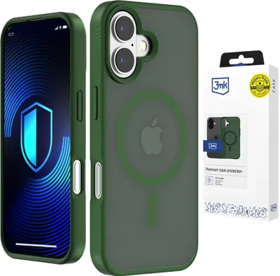 Immagine prodotto di Apple iPhone 16 - Custodia Magcase verde fumé 3Mk
