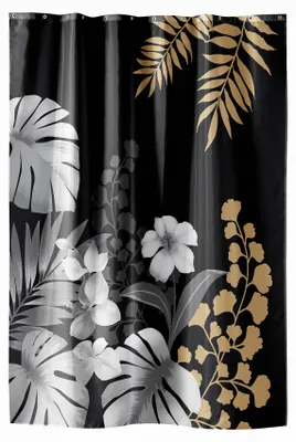 Image de Rideau de douche motif feuillage