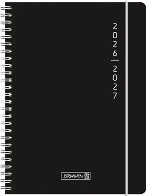 Obrázok produktu pre Školský kalendár 2026/2027 „Plain Black“ | A5, plast