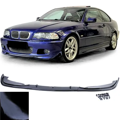 Zdjęcie produktu dla Przód samochodu, spojler, czarny, połysk, do BMW E46 Coupe Cabrio, lata produkcji 1999-2006, z pakietem M