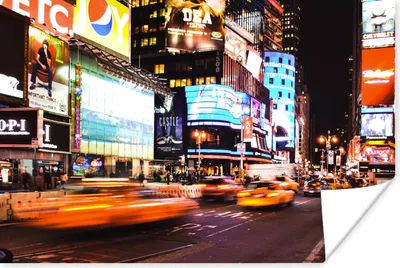 Produktbild von MuchoWow® Poster New York - Straße - Auto 60x40 cm - Schlafzimmerdekoration