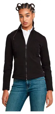 Productafbeelding van G-Star Biker leren jas, zwart, maat S, voor dames, kleur zwart, maat S