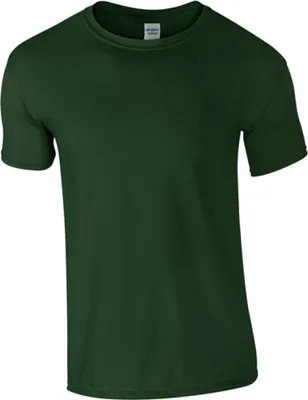 Produktbild von Gildan 64000 | Softstyle Herren T-Shirt modischer Kragen - Farbe: Forest Green - Größe: M