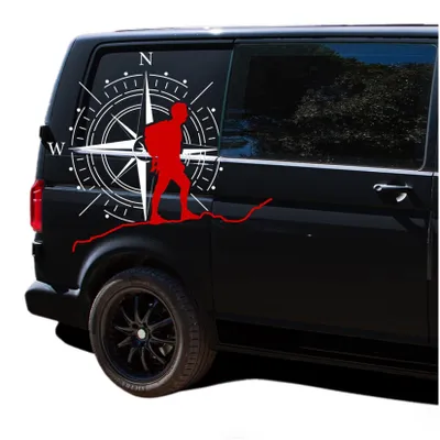 Productafbeelding van Kompas Foliesticker voor Auto en Caravan, 61 x 69 cm