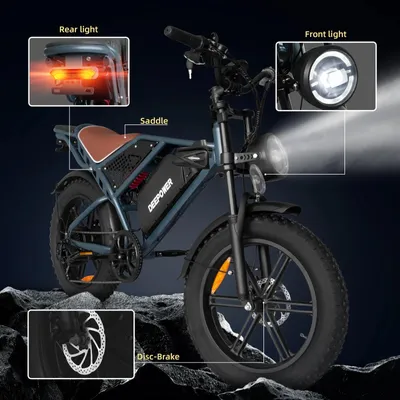 Immagine prodotto di E-bike - QS7 - 2000 W - Batteria al litio da 48 V e 20 Ah - Ruote da 50,8 cm - Autonomia 31–60 km - Velocità massima 25 km/h - A due posti