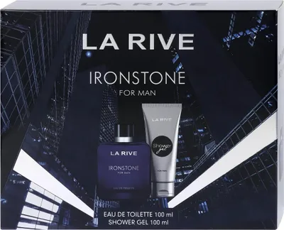 Obrázok produktu pre La Rive Ironstone For Man Zestaw Woda toaletowa 100ml + Żel pod prysznic 100ml