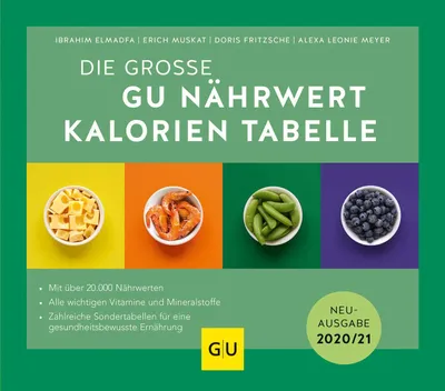 Produktbild von Die große GU Nährwert-Kalorien-Tabelle