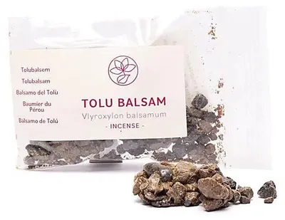 Image de Set d'encens Mélange de résines Baume de Tolubalsam (dans un sachet en plastique) -- 14 g, 30 ml + Golden T