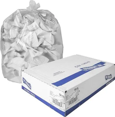 Obrázok produktu pre Hygienické vrecia na odpad – Vysoká hustota, bezpečné proti úniku – Priehľadné – 100 kusov