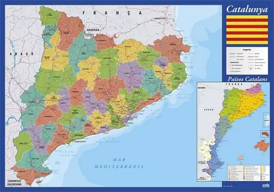 Obrázok produktu pre Vade escolar Karte von Katalonien