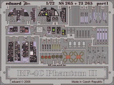 Produktbild von Eduard Accessories RF-4C Phantom II SS265 7250265