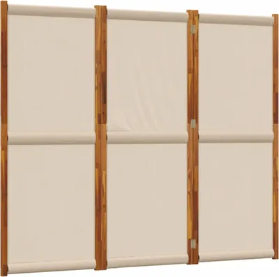 Obrázek produktu pro vidaXL 3-tlg. Taupe skládací paraván 210x180 cm