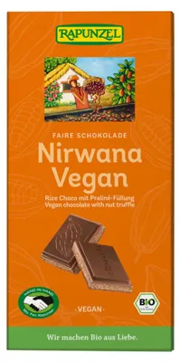 Zdjęcie produktu dla Rapunzel 1430340, Czekolada mleczna, 100 g, 2389 kJ, 574 kcal, 37,53 g, 52,4 g