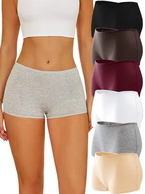 Imagen del producto de Pantalones boxer de algodón, pack de 6, varios colores