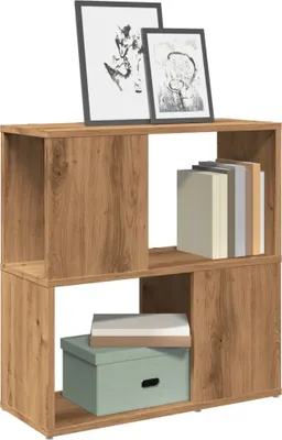 Zdjęcie produktu dla Maison Exclusive – regał na książki Artisan z dębu 60 x 24 x 63 cm Materiał drewnopochodny
