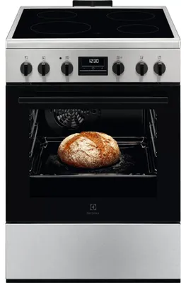 Image de Cuisinière vitrocéramique 58l 4 feux inox - Electrolux - LKR664166X - série 600