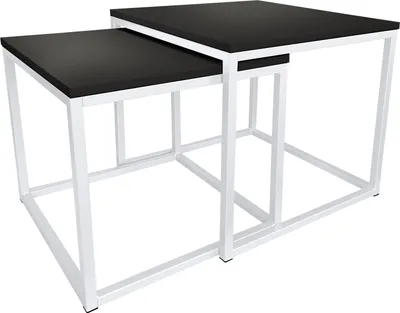 Obrázok produktu pre Konferenčný stolík 2W1 čierna podnož biela