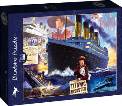 Productafbeelding van Bluebird Puzzle Titanic - 1000 stukjes - een kleurrijke puzzelervaring
