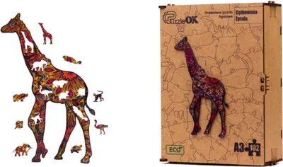Produktbild von Holzpuzzle Gefleckte Giraffe Puzzle Pua3-00732